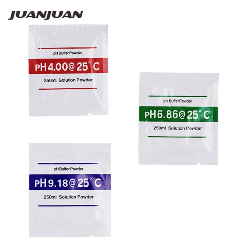 3pcs PH Buffer Powder for PH Test Meter test Measure Calibration Solution 4.00/4.01 6.86 9.18  Point 50% off