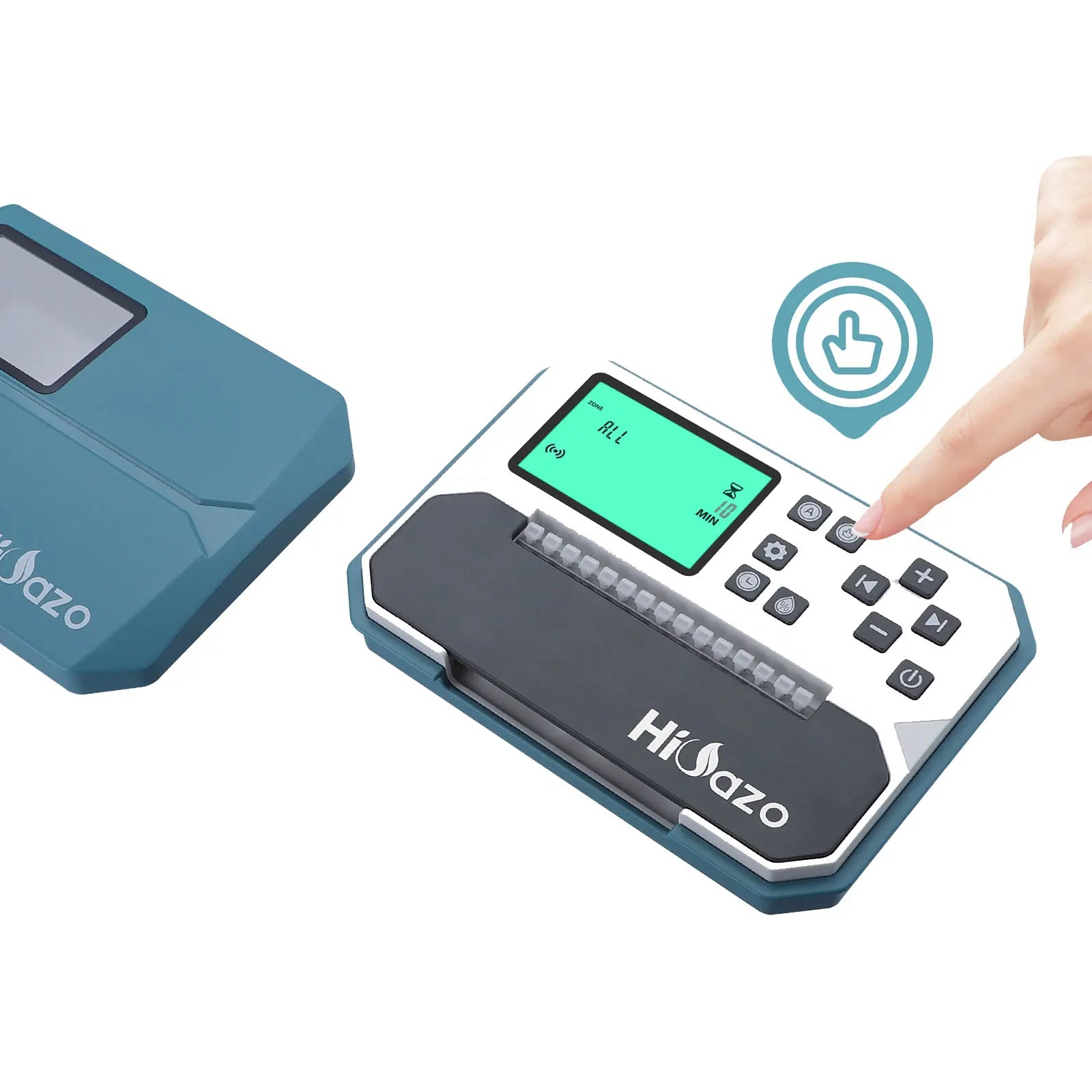 HiOazo Wireless Irrigation Controller 24Vac 1A Power 8-Zones Smart Sprinkler Controller for Lawn Garden Courtyard EU Plug